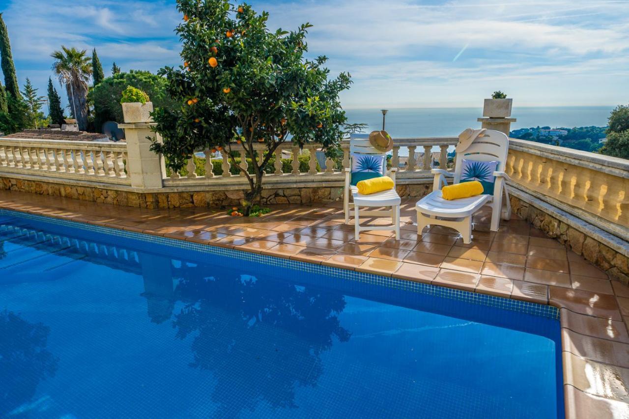 Villa Vista Lux, Piscina Privada Y Zona Exterior Con Vista Mar 滨海托萨 外观 照片